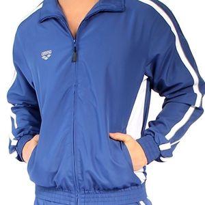 Arena Prival Warm Up Jacket In Blue and White